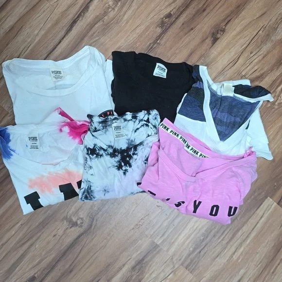 VS Pink Lot of 6 shirts - Picture 1 of 16